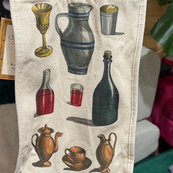 JOHN DERIAN x TARGET Fall Canvas Wine Tote Bag/Multi-Color - Picture 12 of 15